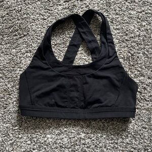 Lululemon Womens Sports Bra Black Criss Cross